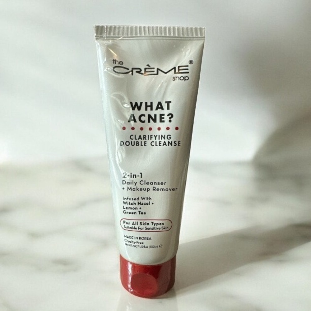 The Creme Shop What Acne? Clarifying Double Cleanse + Makeup Remover 5.07 oz NEW